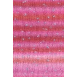 Lang Yarns - Cloud Tweed Farve 02 Pink/Rd