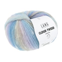 Lang Yarns - Cloud Tweed Fv. 10 Azur/lilla/Camel