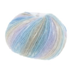 Lang Yarns - Cloud Tweed Fv. 10 Azur/lilla/Camel