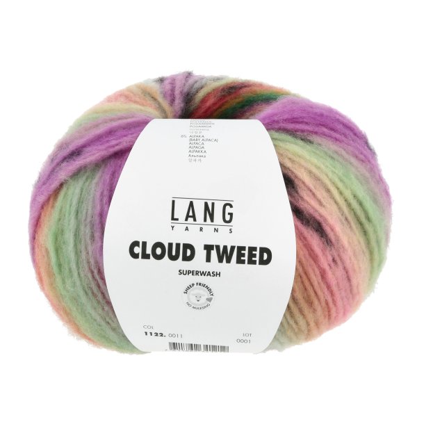 Lang Yarns - Cloud Tweed Fv. 11 Pink/Grn/Viola