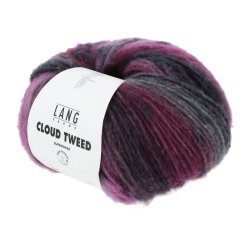 Lang Yarns - Cloud Tweed Farve 12 Fuchsia/Eggplant/Petrol