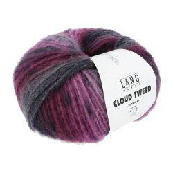 Lang Yarns - Cloud Tweed Farve 12 Fuchsia/Eggplant/Petrol