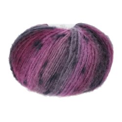 Lang Yarns - Cloud Tweed Farve 12 Fuchsia/Eggplant/Petrol