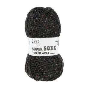 Lang Yarns - Super Soxx Tweed 6 PLY Fv. 04 Sort