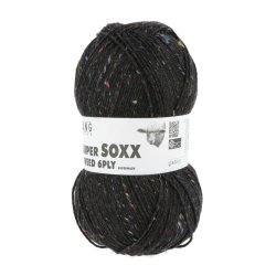 Lang Yarns - Super Soxx Tweed 6 PLY Fv. 04 Sort