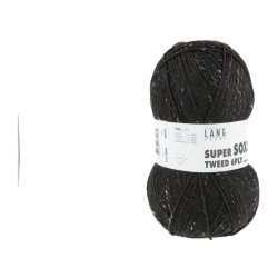 Lang Yarns - Super Soxx Tweed 6 PLY Fv. 04 Sort