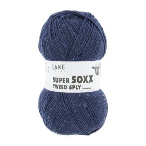 Lang Yarns - Super Soxx Tweed 6 PLY Fv. 06 Bl�