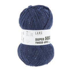 Lang Yarns - Super Soxx Tweed 6 PLY Fv. 06 Bl�