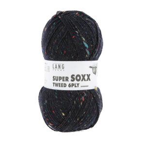 Lang Yarns - Super Soxx Tweed 6 PLY Fv. 25 Night Blue