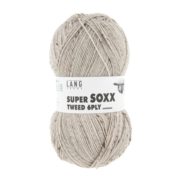 Lang Yarns - Super Soxx Tweed 6 PLY Fv. 26 Beige