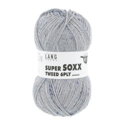 Lang Yarns - Super Soxx Tweed 6 PLY Fv. 33 Lys Jeans