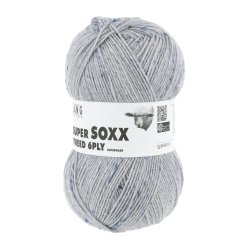 Lang Yarns - Super Soxx Tweed 6 PLY Fv. 33 Lys Jeans