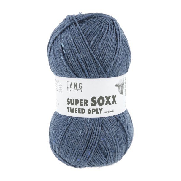 Lang Yarns - Super Soxx Tweed 6 PLY Fv. 34 Darkns
