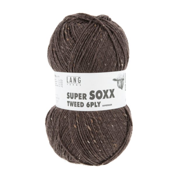 Lang Yarns - Super Soxx Tweed 6 PLY Fv. 67 Choko