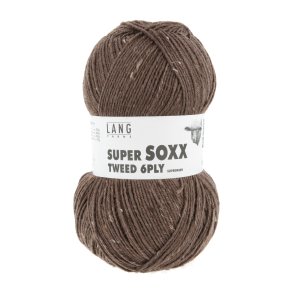 Lang Yarns - Super Soxx Tweed 6 PLY Fv. 68 Brun