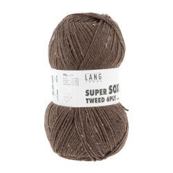 Lang Yarns - Super Soxx Tweed 6 PLY Fv. 68 Brun