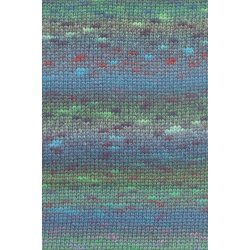Lang Yarns - Magnolia Fv. 03 Turkis/Rd/Grn 