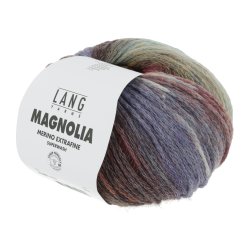 Lang Yarns - Magnolia Fv. 09 Eggplant/Sennep/Rd
