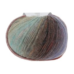 Lang Yarns - Magnolia Fv. 09 Eggplant/Sennep/Rd