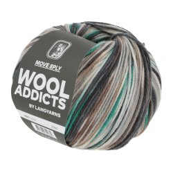 Lang Yarns - Move 8PLY Fv. 01 Sort/Gr/Grn