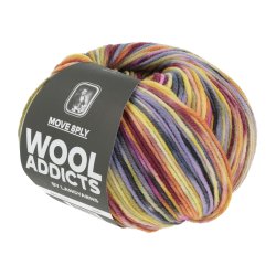 Lang Yarns - Move 8PLY Fv. 02 Lilla/Rd/Gul