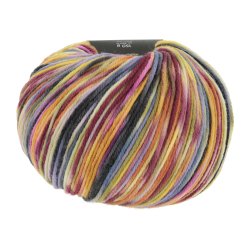 Lang Yarns - Move 8PLY Fv. 02 Lilla/Rd/Gul