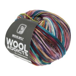 Lang Yarns - Move 8PLY Fv. 03 Turkis/Pink/Gul