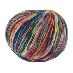 Lang Yarns - Move 8PLY Fv. 03 Turkis/Pink/Gul