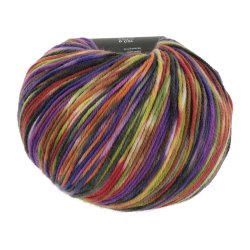 Lang Yarns - Move 8PLY Fv. 04 Orange/Lilla/Mursten