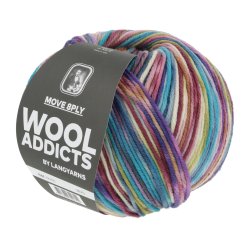 Lang Yarns - Move 8PLY Fv. 05 Lilla/Turkis/Natur