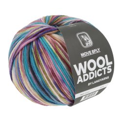 Lang Yarns - Move 8PLY Fv. 05 Lilla/Turkis/Natur