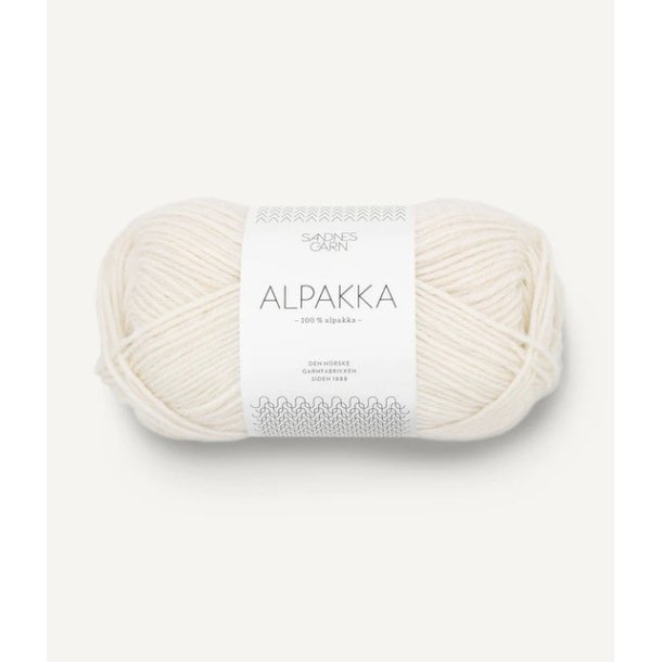 Sandnes - Alpakka Farve 1001 White