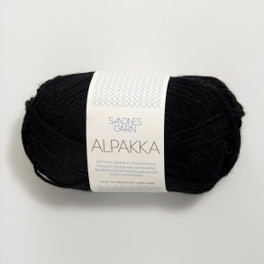 Sandnes - Alpakka Farve 1099 Sort