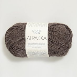 Sandnes - Alpakka Farve 2652 MellemBrun Meleret