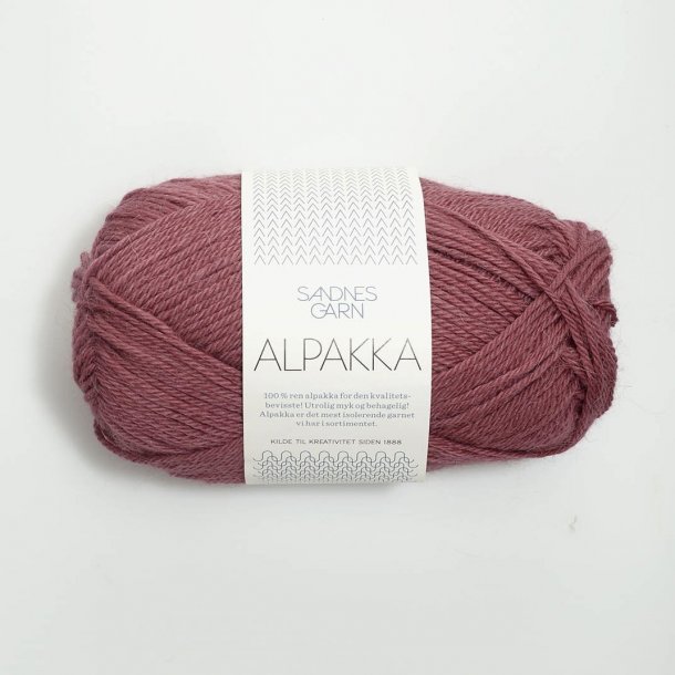 Sandnes - Alpakka Farve 4244 Mrk Gammel Rosa