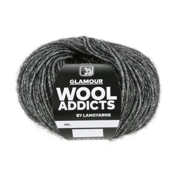 Lang Yarns - Glamour Fv. 04 Sort/Slv