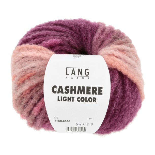 Lang Yarns - Cashmere Light Color Fv. 03 Orange/Rd/Salmon