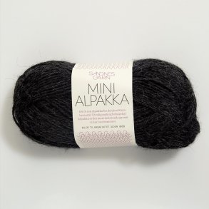 Sandnes - Mini Alpakka Farve 1088 koks Meleret.