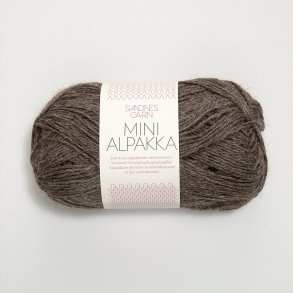 Sandnes - Mini Alpakka Fv. 2652 Meleret Mellem Brun