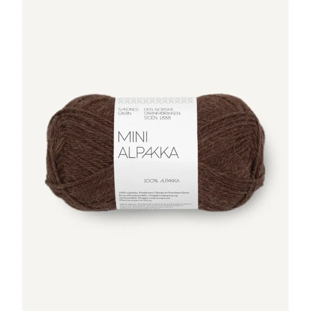 Sandnes - Mini Alpakka Fv. 3091 Cacao Nibs. 