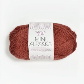 Sandnes - Mini Alpakka Farve 4035 Mrk Terracotta