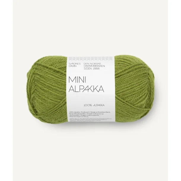 Sandnes - Mini Alpakka Fv. 9564 Matcha. 