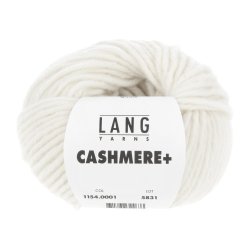 Lang Yarns - Cashmere+ Fv. 01 Hvid