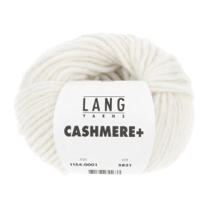 Lang Yarns - Cashmere+ Fv. 01 Hvid