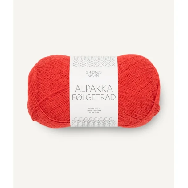 Sandnes - Alpakka Flgetrd Fv. 4018 Scarlet Red