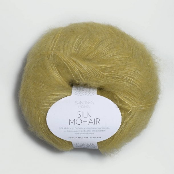 Sandnes - Silk Mohair Farve. 2024 Gulgrn.