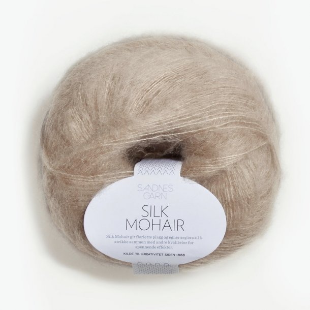 Sandnes - Silk Mohair Fv. 3021 Lys Beige