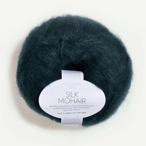 Sandnes - Silk Mohair Farve 7272 Dyb Petrol