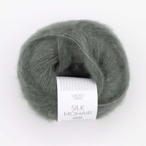 Sandnes - Silk Mohair Fv. 9071 Stvet Olivengrn