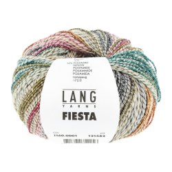 Lang Yarns - Fiesta Fv. 01 Aqua/Rose/Gr/Gul
